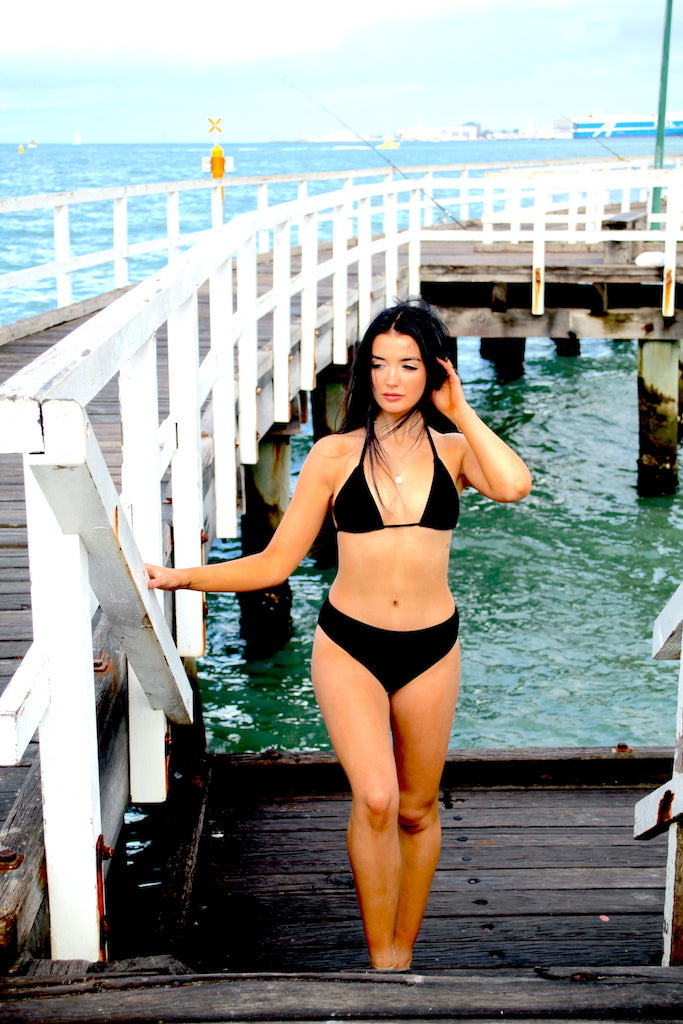 Kaley Triangle Top Black